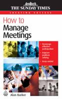 Cover image of book How to Manage Meetings by Alan Barker 