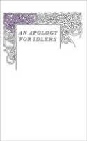 Cover image of book An Apology for Idlers by Robert Louis Stevenson 
