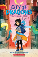 Cover image of book The Awakening Storm: A Graphic Novel (City of Dragons #1) by Jaimal Yogis and Vivian Truong