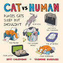 Cover image of book Cats vs Human 2017 Wall Calendar by Yasmine Surovec
