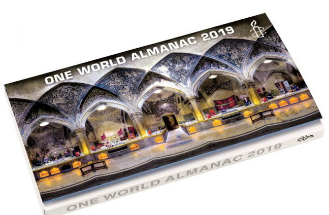 Cover image of book Amnesty International One World Almanac 2019 by New Internationalist Publications