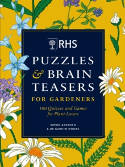 Cover image of book RHS Puzzles & Brain Teasers for Gardeners by Simon Akeroyd and Dr Gareth Moore 