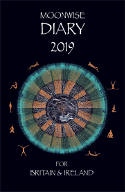 Cover image of book Moonwise Diary for Britain & Ireland 2019 by William Morris, with contributions by readers