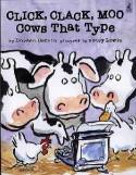 Cover image of book Click, Clack, Moo, Cows That Type by Doreen Cronin & Betsy Lewin