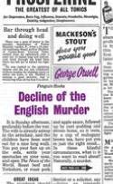 Cover image of book Decline of the English Murder by George Orwell 