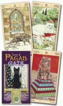 Cover image of book Tarot of the Pagan Cats by Magdelina Messina, artwork by Lola Airaghi